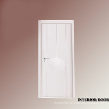 Fácil montaje puerta madera, puerta de madera de pintura, puerta montada compuesta